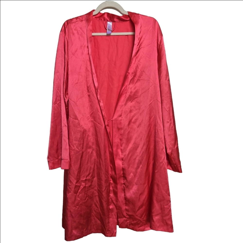 🔥3/$15🔥 Secret Treasure Pink Coral Satin Robe *NO BELT*